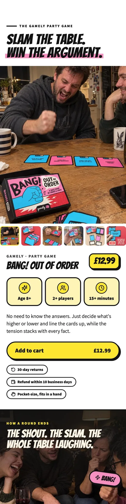 The top of the page Darwiny made for the same party game