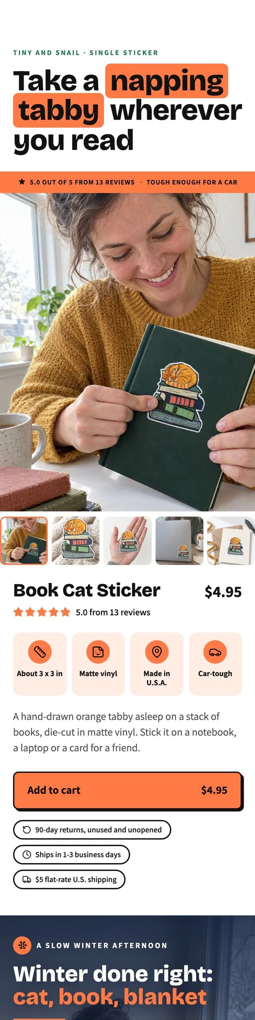The top of the page Darwiny made for the same sticker