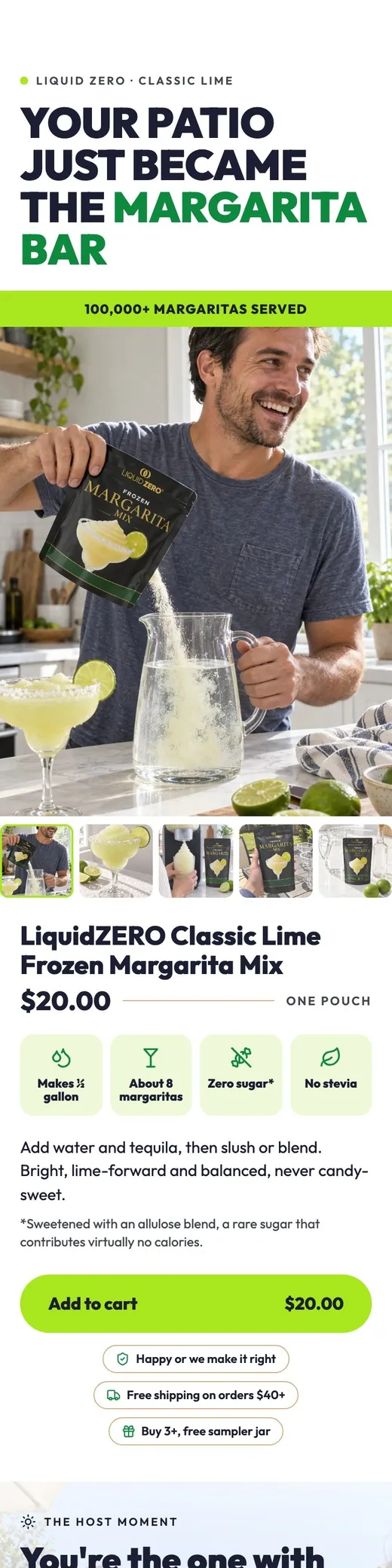 The top of the page Darwiny made for the same frozen margarita mix